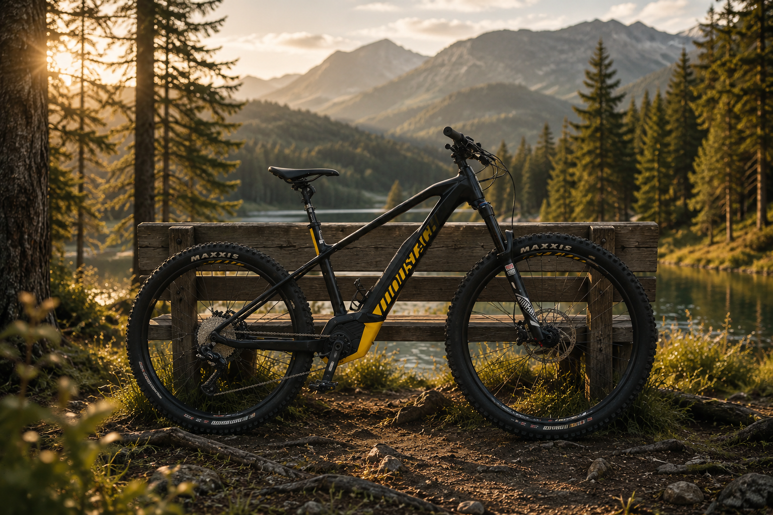 Moustache 27,5" Hardtail E-Bike – KI-generiertes Bild